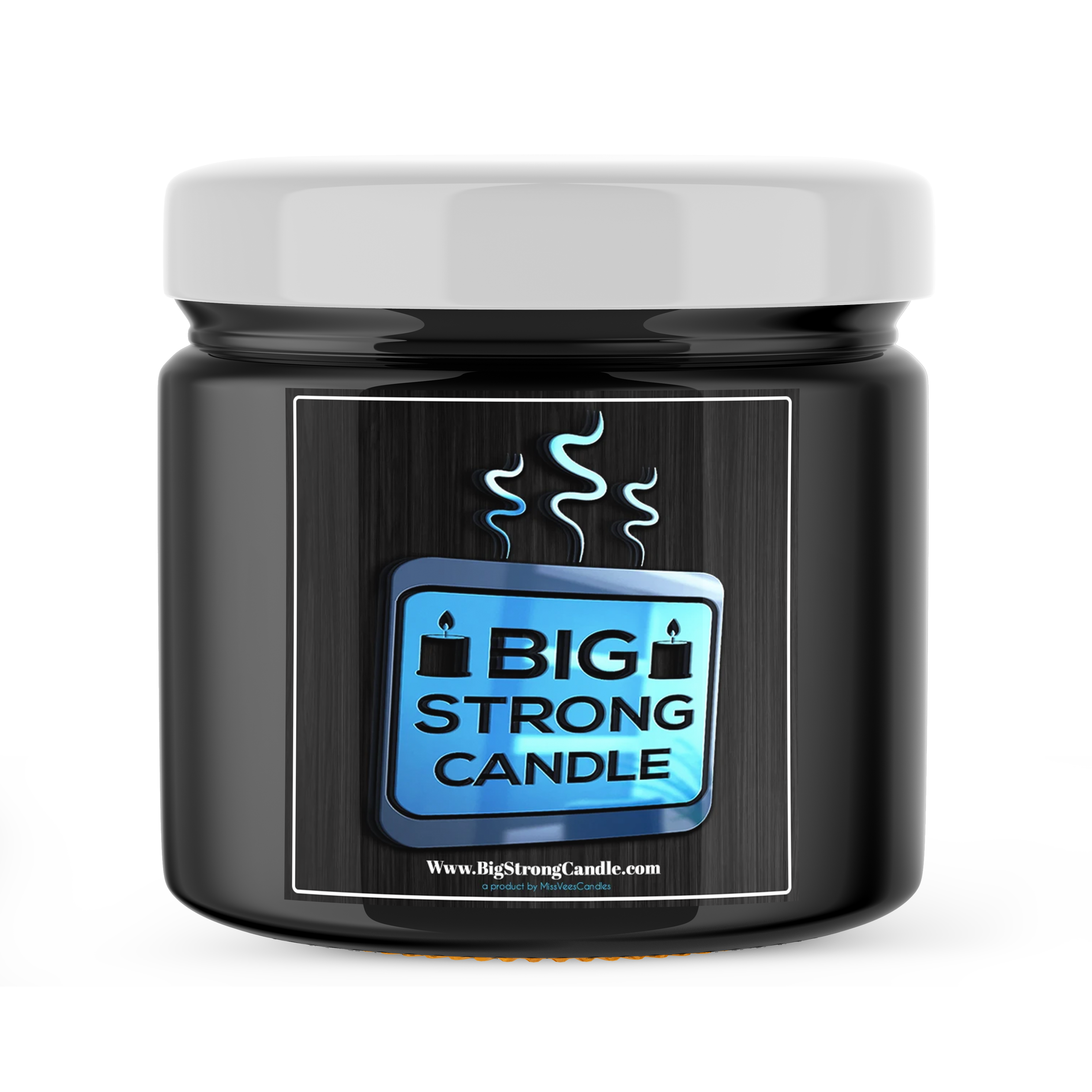 This 3 wick 16oz. BIG STRONG CANDLE smells just like the popular car freshener scent! Top notes of lemon, eucalyptus, and mint. Mid notes of lavender, clove, and jasmine all on a dry bed of vetiver, cedarwood, and oakmoss.